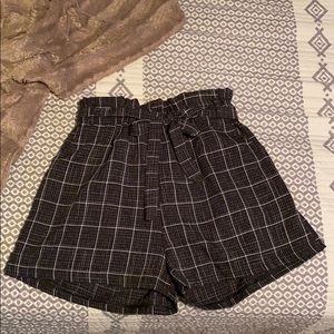 plaid shorts